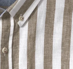 Stripe Linen-Blend Shirt