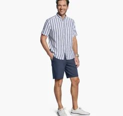 Stripe Linen-Blend Shirt