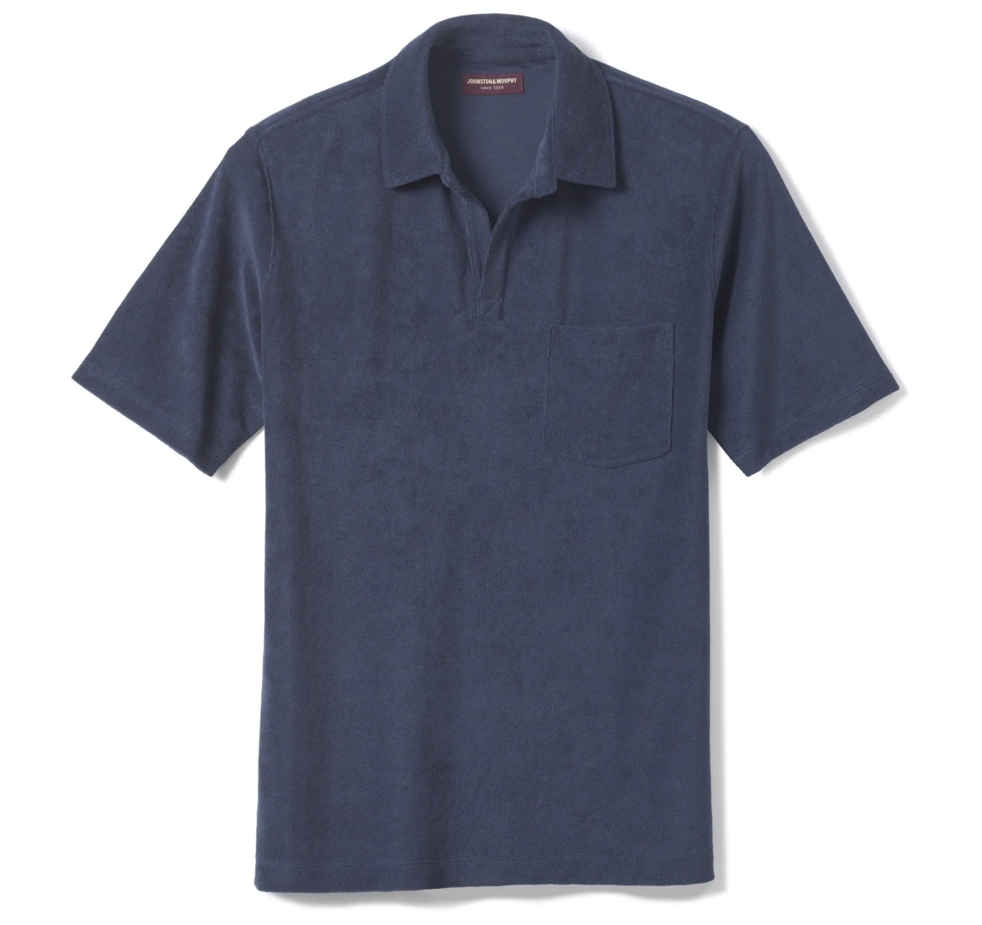 Terry Open Collar Polo