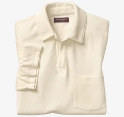 Terry Open Collar Polo
