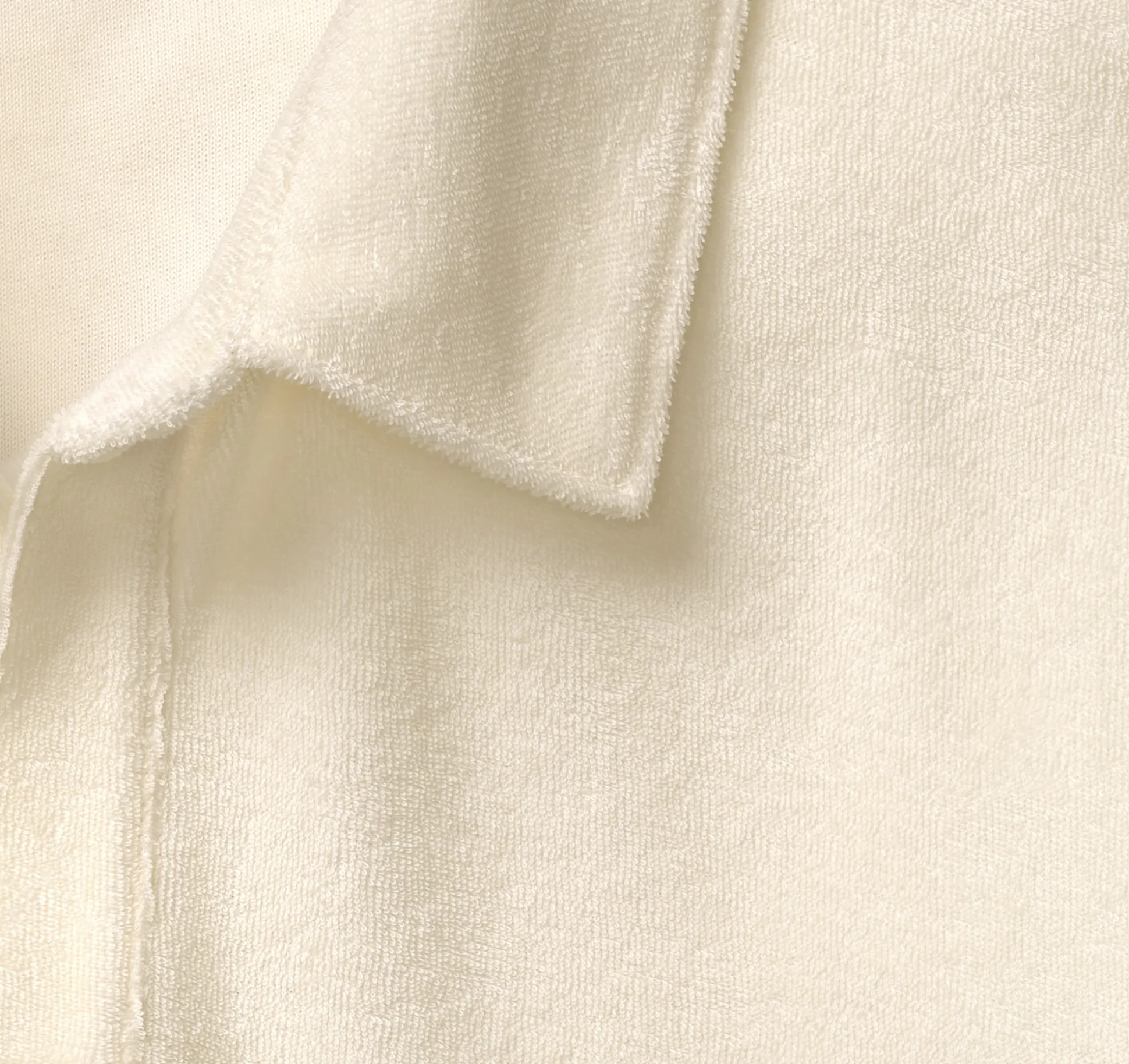 Terry Open Collar Polo