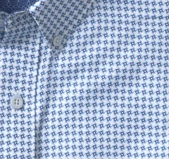 Textured Cotton Short-Sleeve Shirt