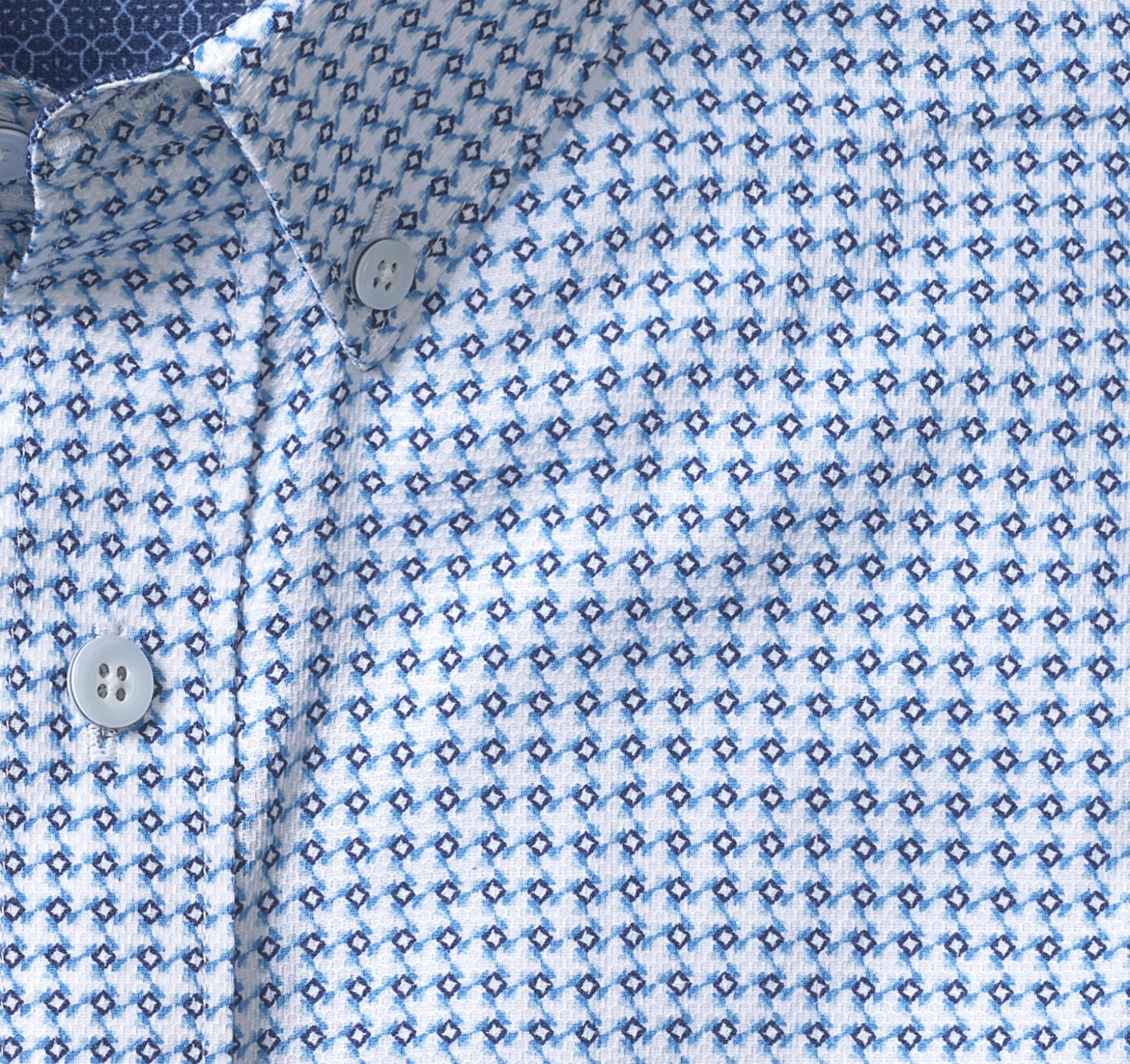 Textured Cotton Short-Sleeve Shirt