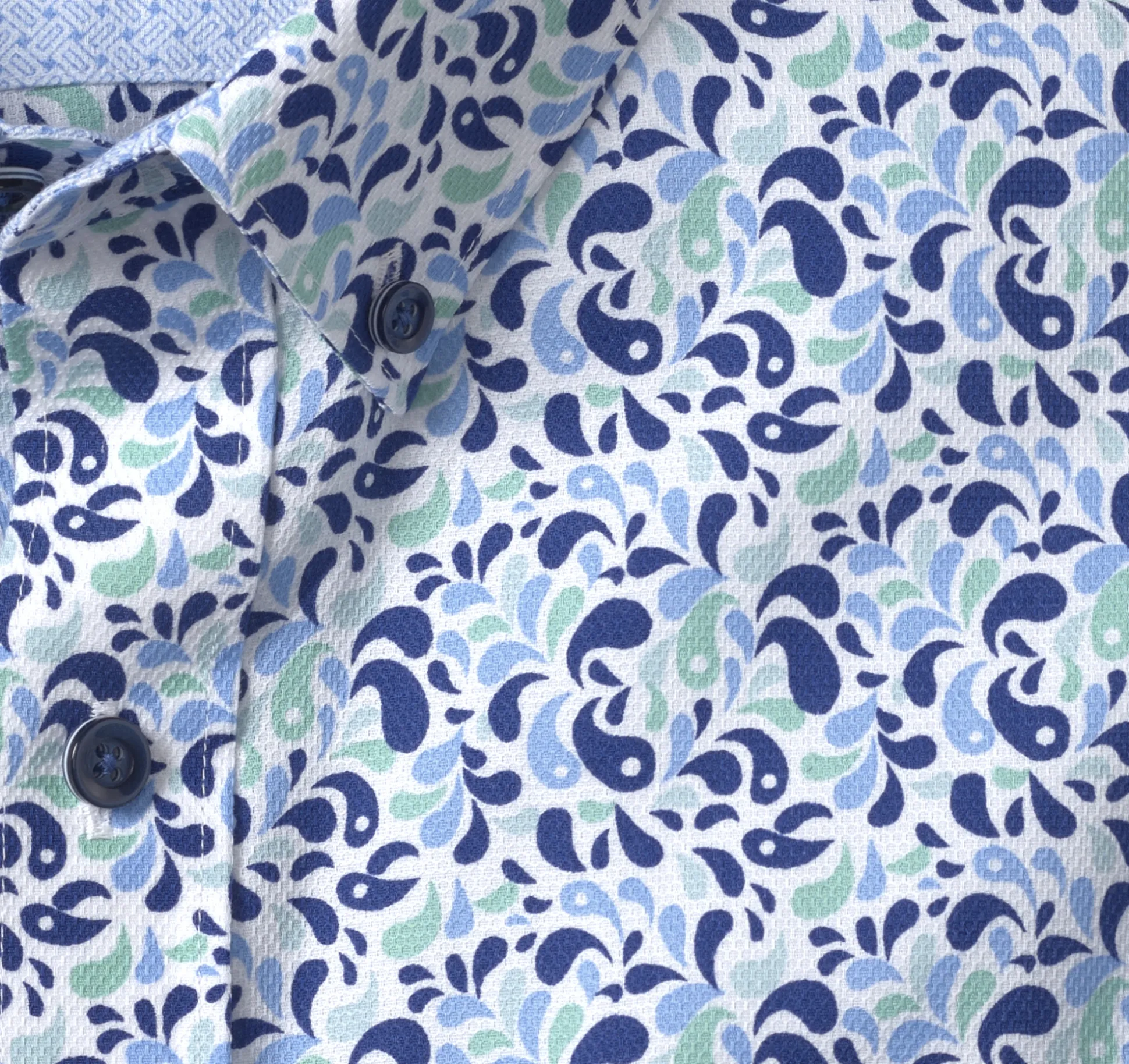 Textured Cotton Short-Sleeve Shirt