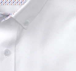 Textured Cotton Short-Sleeve Shirt