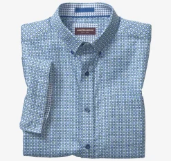 Textured Cotton Short-Sleeve Shirt