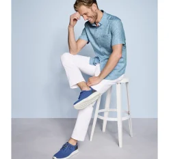 Textured Cotton Short-Sleeve Shirt