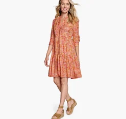 Tiered Paisley Dress