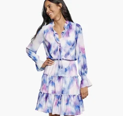 Tiered Printed Dress