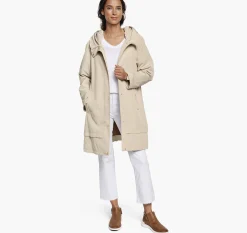 Trench with Pleated Hood