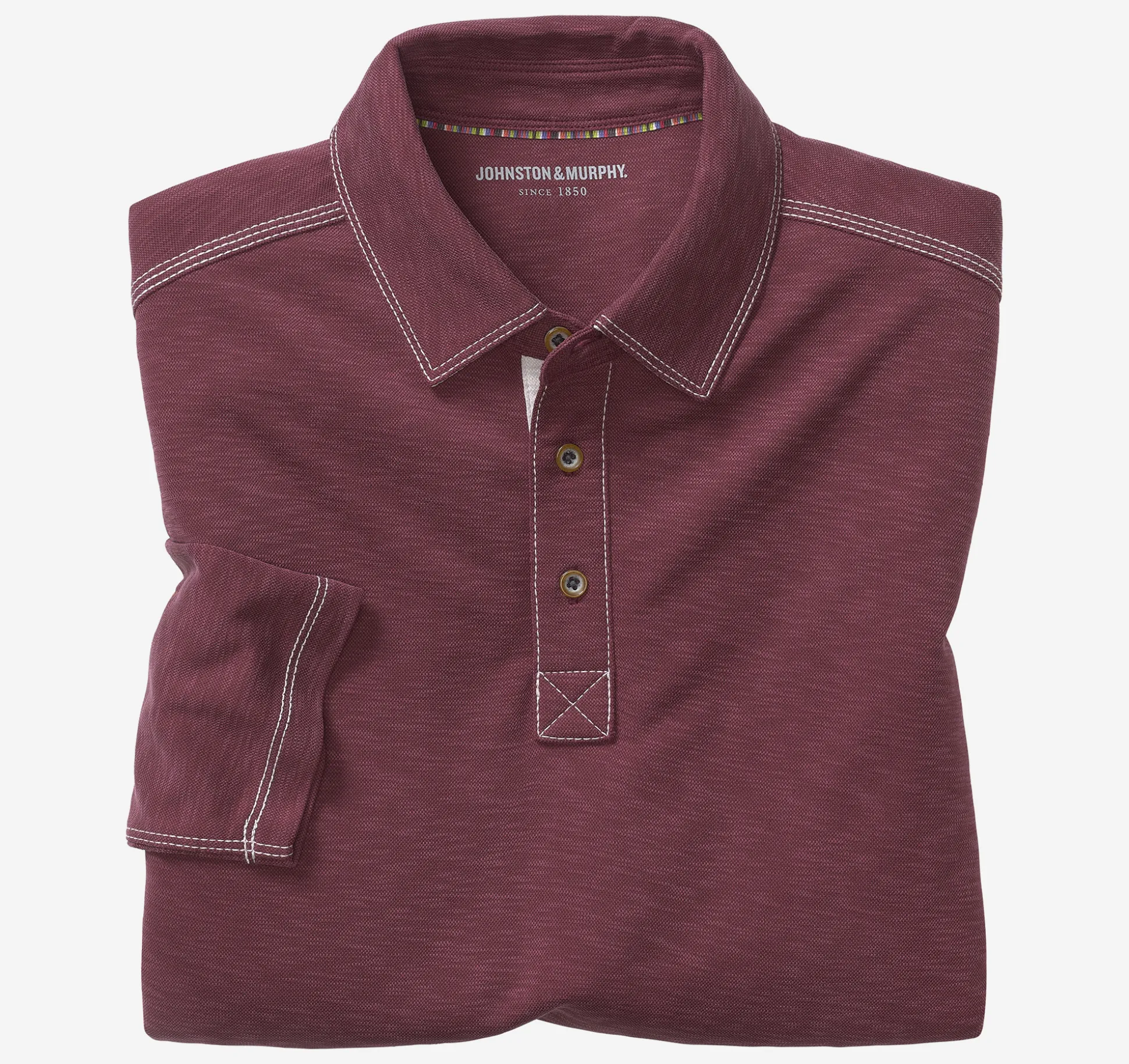 Vintage Slub Long-Sleeve Polo