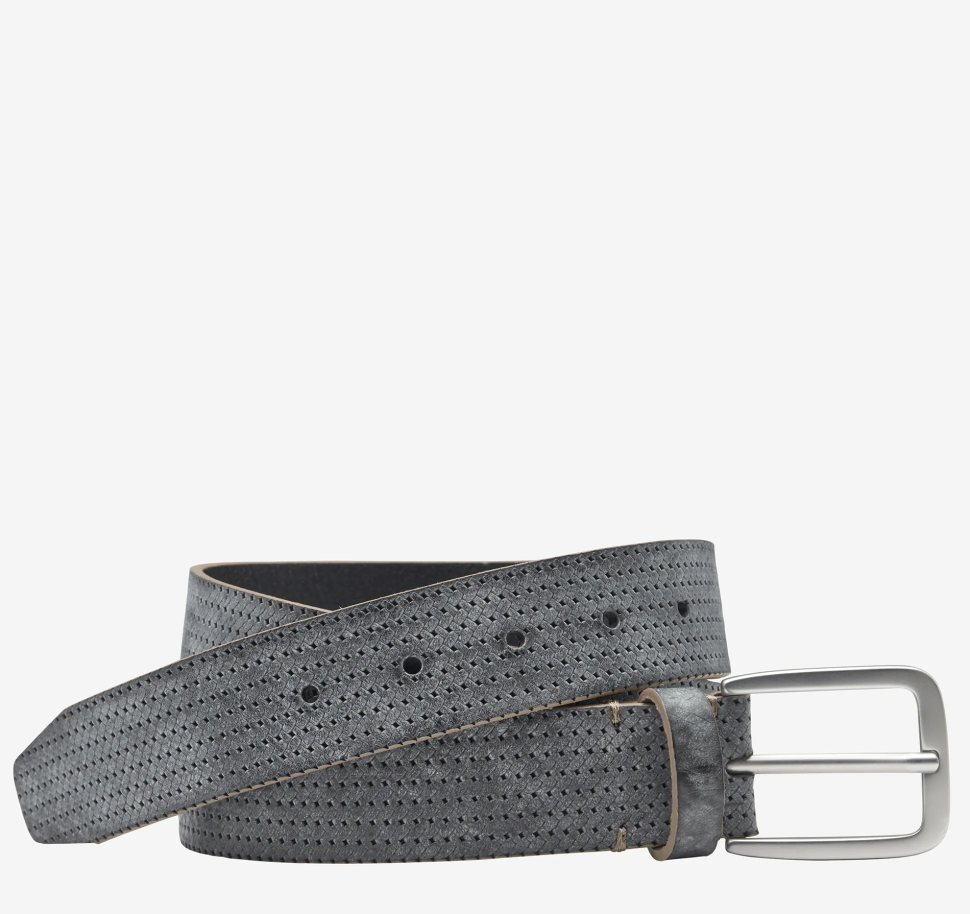 Washed Basketweave Embossed Belt
