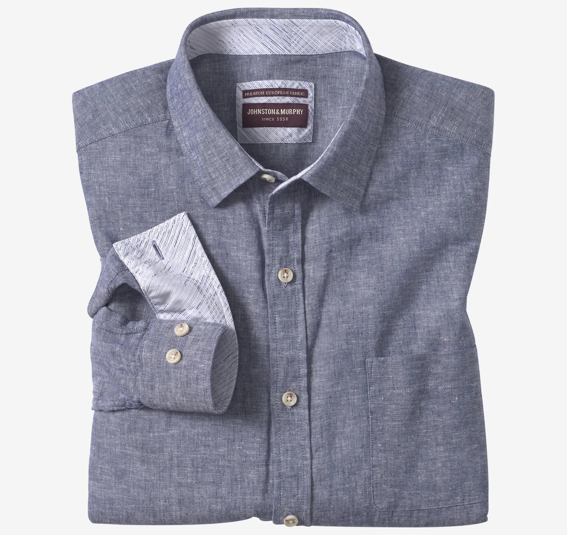 Washed Linen-Blend Shirt