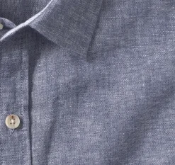 Washed Linen-Blend Shirt