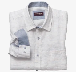 Washed Linen-Blend Shirt