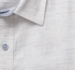 Washed Linen-Blend Shirt