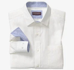 Washed Linen-Blend Shirt