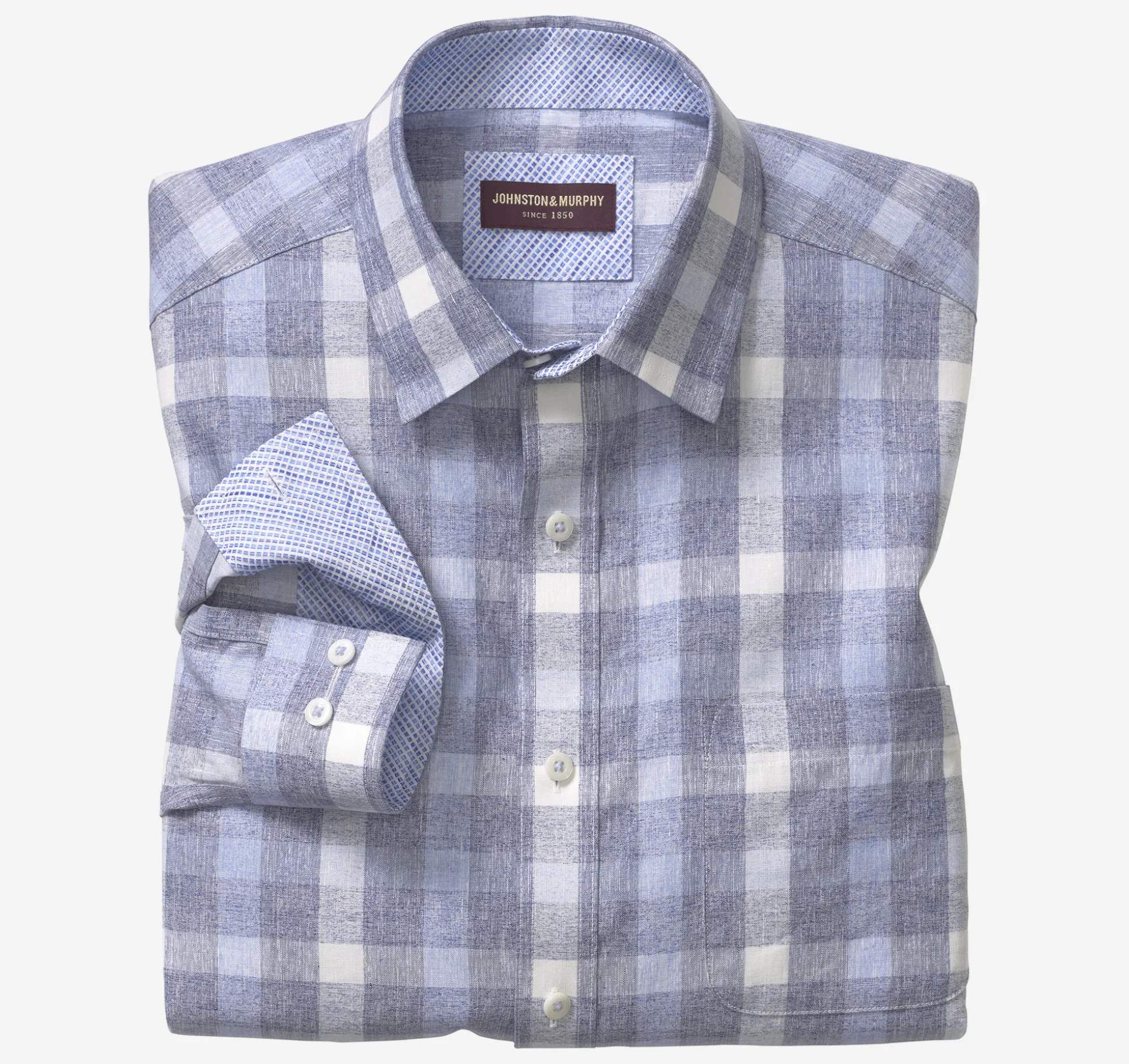 Washed Linen-Blend Shirt