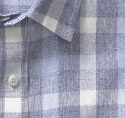 Washed Linen-Blend Shirt