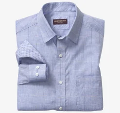 Washed Linen-Blend Shirt
