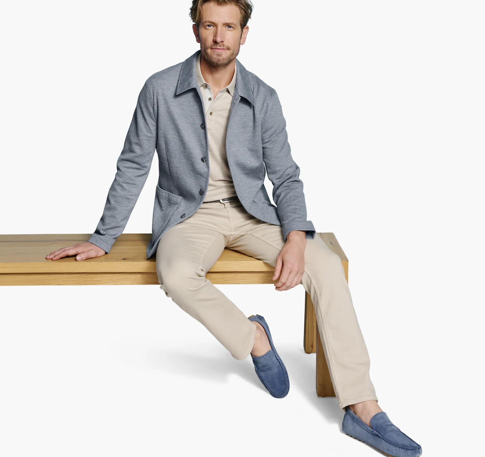 XC Flex® Knit Full-Button Blazer