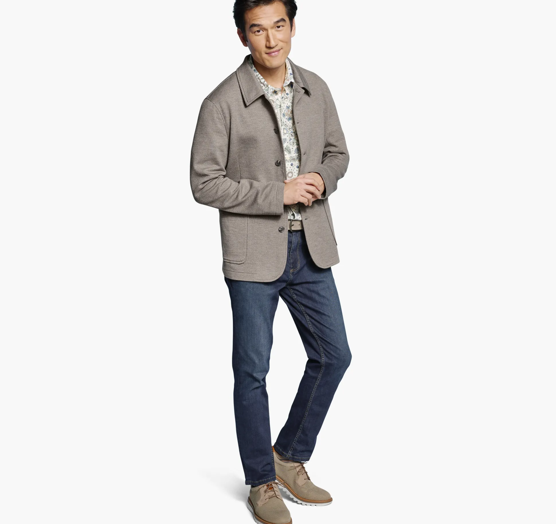 XC Flex® Knit Full-Button Blazer