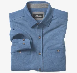 XC Flex® Stretch Indigo Long-Sleeve Shirt
