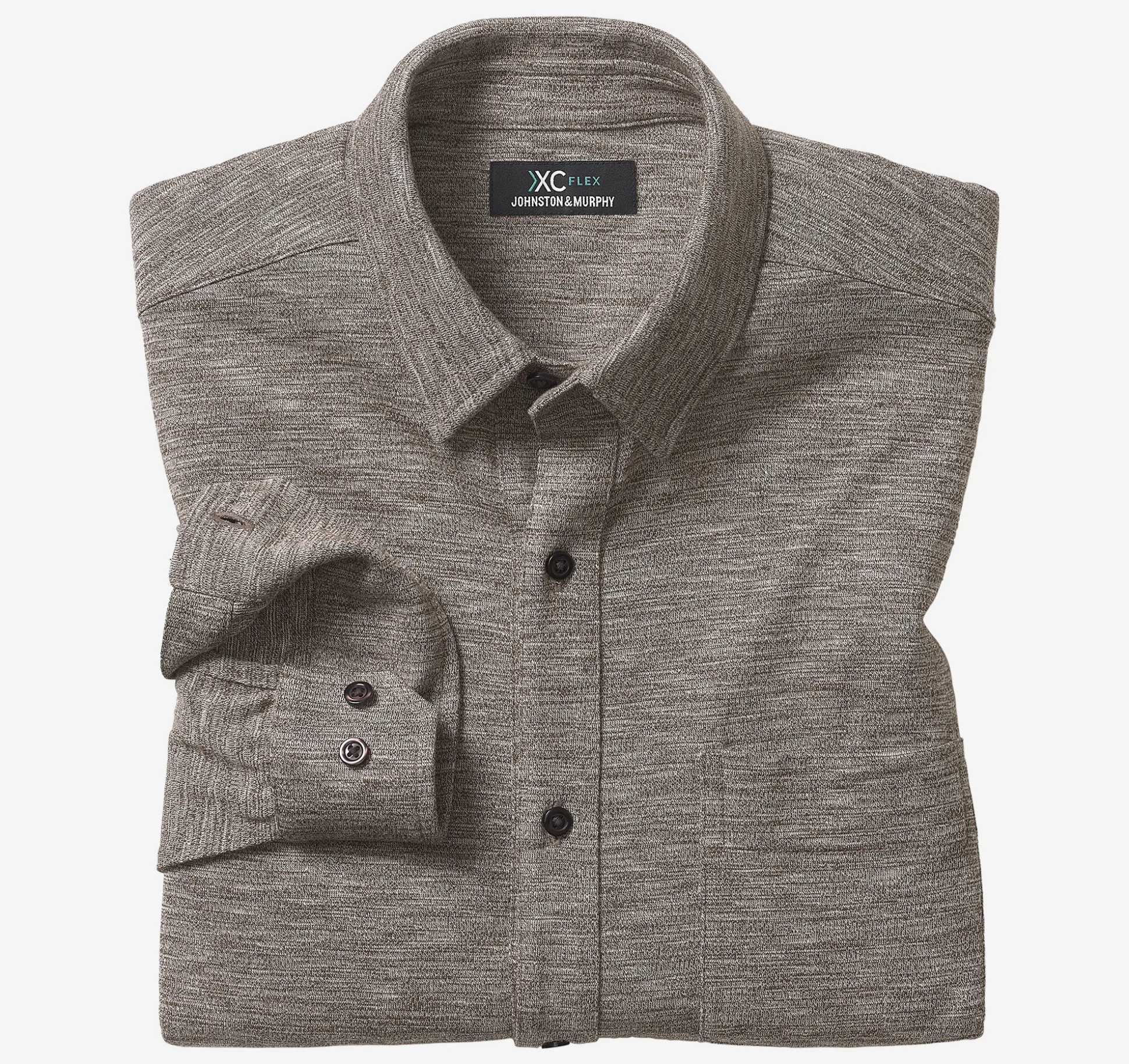 XC Flex® Stretch Textured Long-Sleeve Shirt