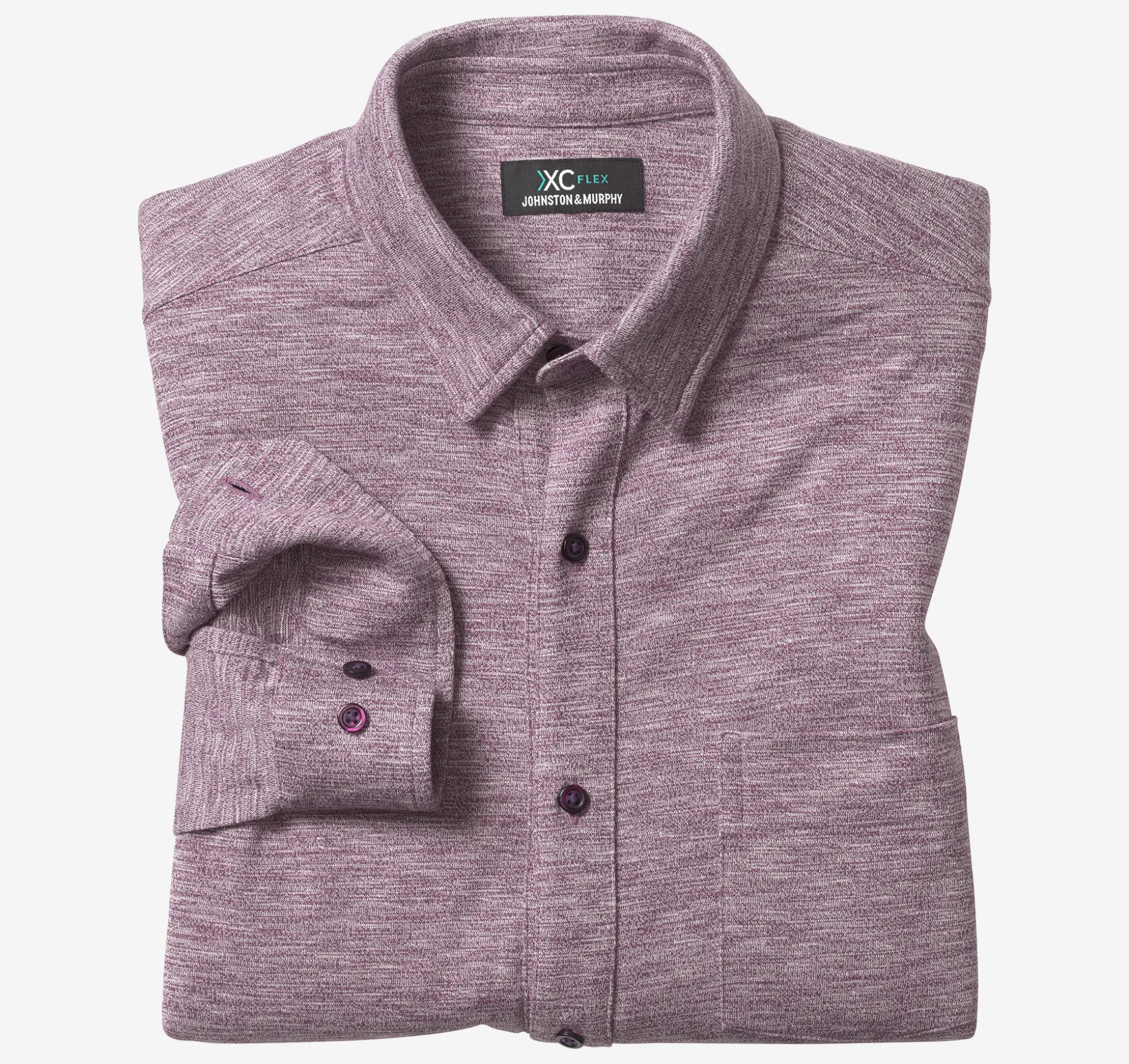 XC Flex® Stretch Textured Long-Sleeve Shirt