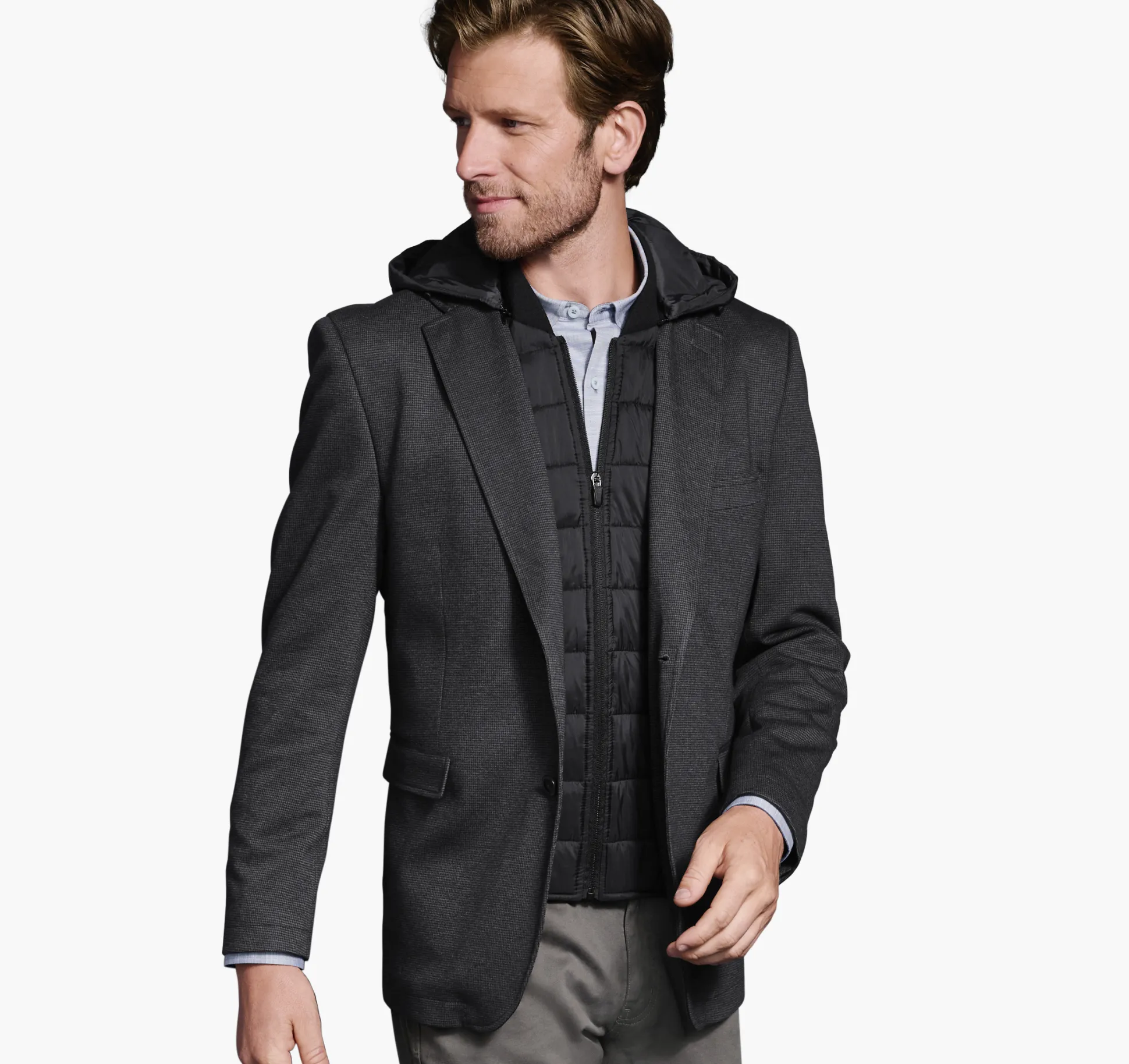 XC4® Knit Hooded Bib Blazer